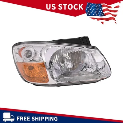 Headlamp Assembly For 2007-2009 Kia Spectra With Halogen Bulb Right Side RH - Image 1 of 4