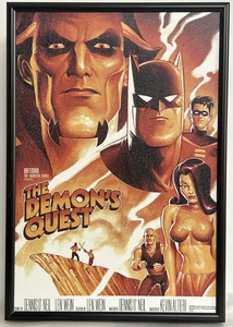Batman Animated THE DEMON'S QUEST PRINT Framed Bruce Timm art - Picture 1 of 2