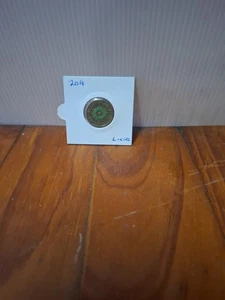 Remembrance Day 2014 Green Dove Coloured $2 Coin Australia Rare Light Circulatio - Bild 1 von 8