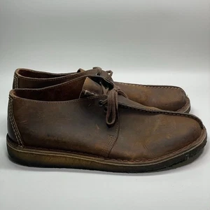 Clarks Desert Trek Zapatos Informales de Cuero para Caminar Marrón Con Cordones para Hombres 10.5 - Imagen 1 de 7