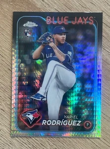 2024 Topps Chrome Aggiornamento Prisma Rifrattore #USC107 Yariel Rodriguez RC Toronto - Foto 1 di 2