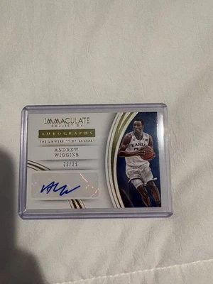 2016 Panini Immaculate автографы Эндрю Уиггинс RPA 05/25 - Изображение 1 из 3