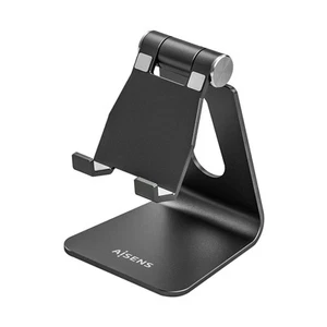 AISENS MS1PM-084 Adjustable Table Stand M (1 Pivot) for Telephone/Tablet, Black - Photo 1/7