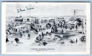 1936 CARSON NEWMAN COLLEGE JEFFERSON CITY TENNESSEE POSTCARD - Imagen 1 de 2