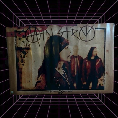 Vintage Ministry Al Jourgensen Poster 34x22 Scorpio 2005 Lawton Outlaw #1118 - Image 1 of 4