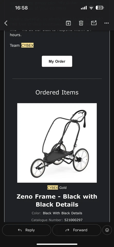 Remolque multideporte CYBEX ZENO 4 en 1, plegable compacto, marco de suspensión-trote Foto 1 de 1