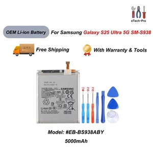 OEM Li-ion Battery Replacement +Tools For Samsung Galaxy S25 Ultra SM-S938 - Picture 1 of 2