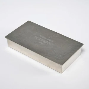 Stieff Pewter Richard Nixon LE Humidor Cigarette Box RN Associates 1968 6.75"l - Picture 1 of 8