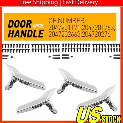 Kit de reparación de manija de puerta interior izquierda trasera delantera derecha para Mercedes-Benz C250 C300 C350 Foto 1 de 4