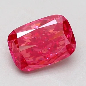 Cushion 4.03 Carat Fancy Vivid Pink IGI VS2 CVD Loose Lab Grown Diamond - Picture 1 of 3