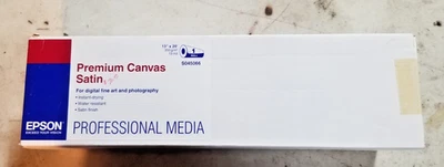 Brand New Epson Premium Canvas Satin S045066 13" x 20' Roll Factory Sealed - Image 1 of 2