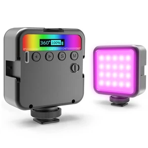 Magnetic RGB Led Video Light LED Camera Light 360° Full Color Portable Photog... - Picture 1 of 7