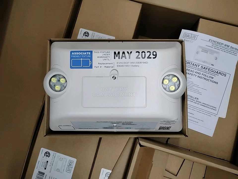 Dual-Lite 6 Watts LED Emergency Wall Light - EVHC6IDPWM