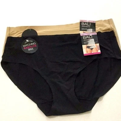 Bragas Bali Easylite Hipster - 2 Pares Negro Beige Talla M/6 Nuevas con Etiquetas Foto 1 de 4