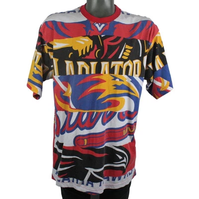 Vintage Y2K Atlanta Sports Teams All Over Print T-Shirt braves falcons hawks - Image 1 of 4