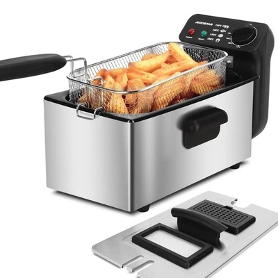Deep Fat Fryer 2200W, 3 Litre Deep Fryer Easy Clean, with Viewing - Image 1 of 4