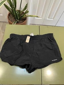 NWT Vintage New Balance High Cut Nylon Running Shorts With Liner XL Black - Picture 1 of 8