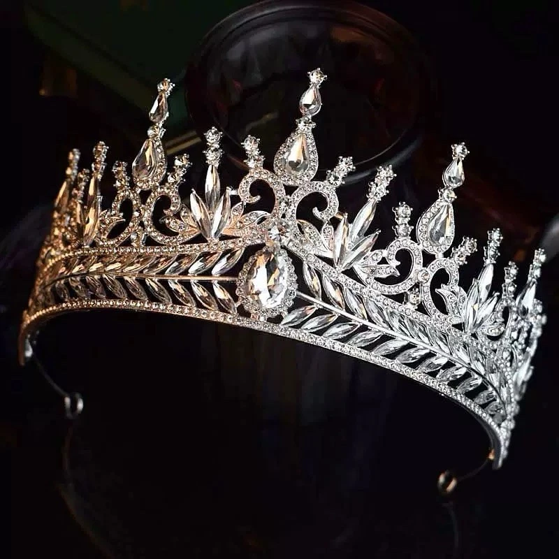 Swarovski Kristall Braut Hochzeit Krone Diadem - Bild 1 von 4