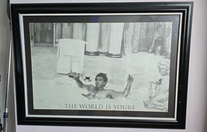 Großes gerahmtes Scarface "The World Is Yours" Poster Druck - Film Wandbild - Bild 1 von 7