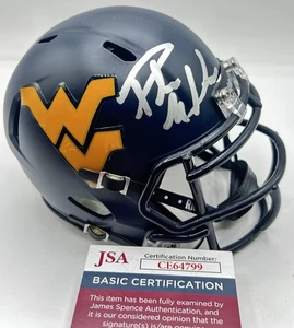 Pat McAfee signierter West Virginia Mountaineers Mini Helm handsigniert JSA COA - Bild 1 von 3