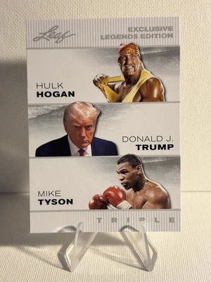 TARJETA DE BOXEO MIKE TYSON * TRUMP * HULK HOGAN 2024 "LANZAMIENTO ESPECIAL" #ELE-39 Foto 1 de 2