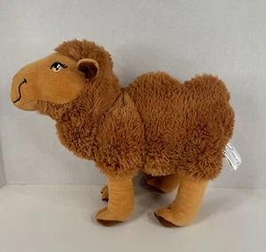 Brown Camel Plush 9” Two Hump Dromedary Stuffed Animal Toy Stitched Features - Picture 1 of 11