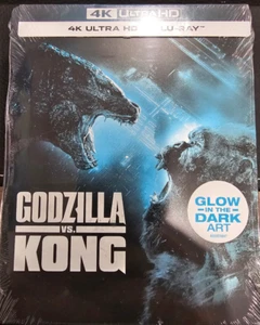 Godzilla vs Kong (2021) 4K+Blu-ray. Steelbook. Glow In The Dark Art. Brand New!! - Imagen 1 de 2