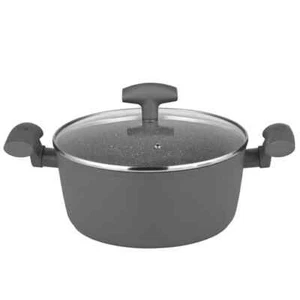 Michelino Fleischtopf mit Deckel Serie Nora Grau Durchmesser 20/24/28cm - Bild 1 von 1