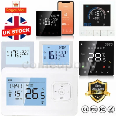 WiFi RF Smart Thermostat Gas Boiler Room Heating Temperature Controller 3A 16A - Image 1 of 4