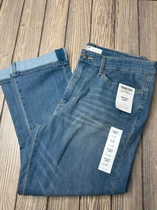 Levi Strauss Mid-Rise Capri Jeans W31 Size 12 Super Stretch - Picture 1 of 5
