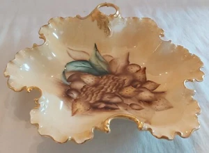 Cuenco opalescente festoneado vintage Rosenthal Monbijou firmado por el artista Baviera 9" - Imagen 1 de 11