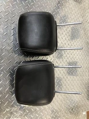 2006-2012 Ford Fusion Front Leather Black Headrest Set Oem Tested - Image 1 of 4