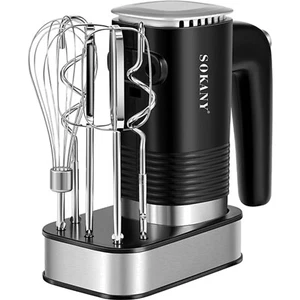 Komfortabler 800W Handmixer mit Edelstahl-Rührbesen und praktischen Funktionen - Bild 1 von 2