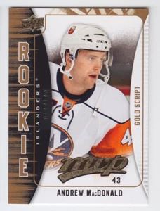2009-10 UD MVP ANDREW MacDONALD RC /100 GOLD SCRIPT ROOKIE PARALLEL 325 Islander - Picture 1 of 1