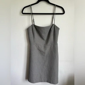 Aritzia Wilfred New Classic 90s Spaghetti Straps Mini Dress - Black White - US 8 - Picture 1 of 8