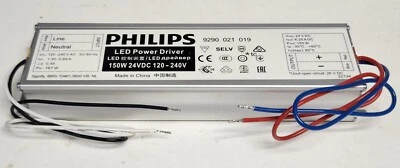 Controlador de alimentación LED PHILIPS 9290 021 019 150 W 24 VDC 120-240 VAC Foto 1 de 4
