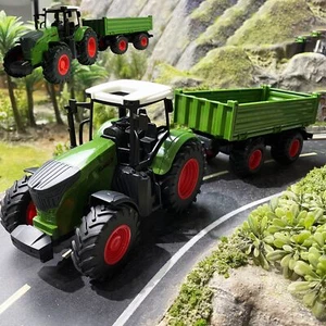 41.91cm Big Tractor Toy Set Farm Toy Farm Animals Set Truck Toy Trailer Gift - Picture 1 of 11