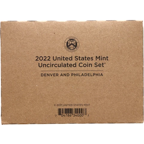 2022 Mint Set Original Sealed Box 20 Brilliant Uncirculated Coins Cover