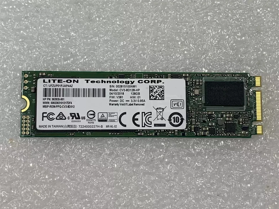 OEM HP 128 GB Solid State Drive - M.2 2280 - SATA 903935-001 - Image 1 of 1