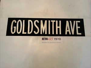 Goldsmith Avenue - Hartlepool 2510 Linen Bus Destination Blind 35” Gift - Picture 1 of 12