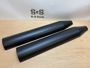 Silenciadores de escape Harley-Davidson HEAT SHIELD negros FXBB 65400272 - Imagen 1 de 2