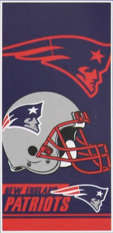 New England Patriots Beach Towel, 100% Cotton Cover