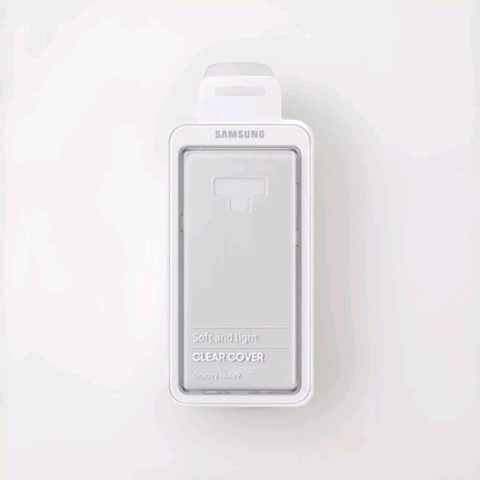 Official Samsung Galaxy Note 9 Phone Silicone Gel Rubber Bumper Clear Case Cover - Image 1 of 2
