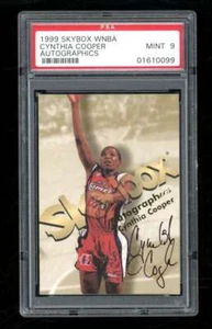 1999 Skybox WNBA Cynthia Cooper Autographics Auto PSA 9 Houston Comets ES9063 - Picture 1 of 2