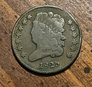 1825 Half Cent Brown - Picture 1 of 2