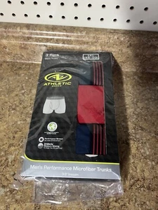 Men's Athletic Works Performance Microfiber Trunks 3 Pack Size 3XL (48-50) - Picture 1 of 2