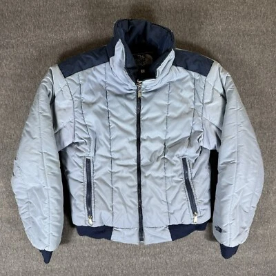 Chaqueta Bomber The North Face Mujer’s Grande Azul Esquí Exterior Patrulla Gorpcore Años 80 Foto 1 de 4