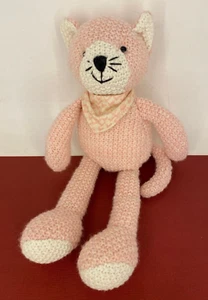 Weego Amigo ❤ BUNNY ❤ Pink Knit Crochet Rabbit Comforter - 30cm Plush Soft Toys - Picture 1 of 4