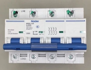 Nader, Module Case Circuit Breaker, NDB1-125 80A, 4 Pole - Picture 1 of 6