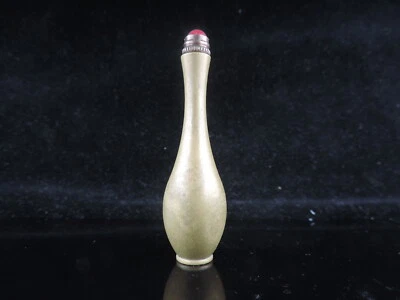 Excelente botella de tabaco de cobre chino hecha a mano rara H Foto 1 de 4